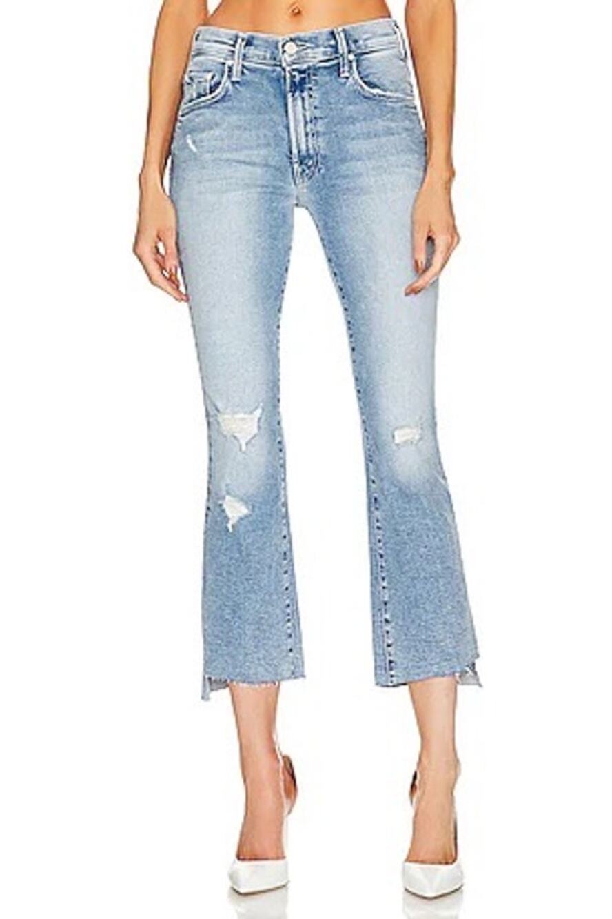 Mother The Insider Crop Step Fray Jean Love in a Boat Size 27 EUC